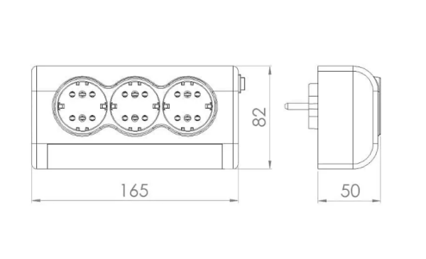 Lampa LED sa 3 priključnice + utikač - Image 3